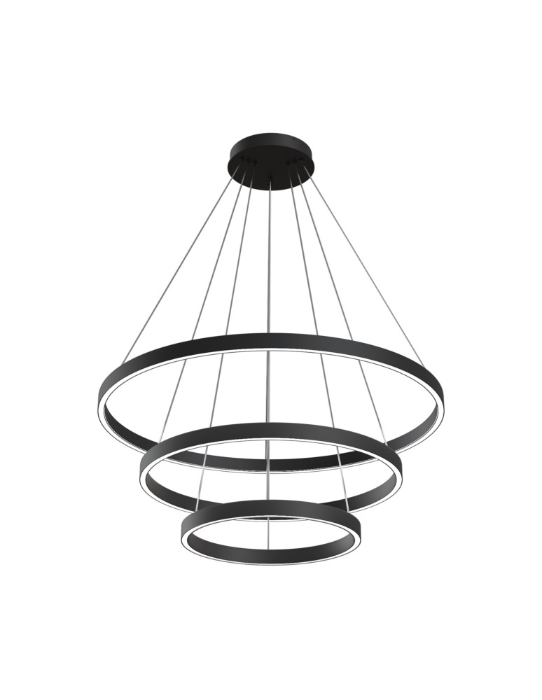 Pendant lamps circles - Maytoni Rim Pendant LED 113.9W 3823K 3191lm Black MOD058PL-L100B4K - product kolory-swiatla.pl 1