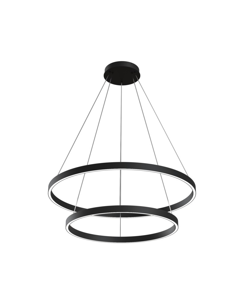 Pendant lamps circles - Maytoni Rim Pendant LED 88.2W 3819K 2748lm Black MOD058PL-L74B4K - product kolory-swiatla.pl 1