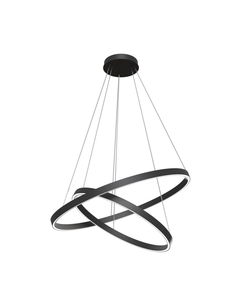 Pendant lamps circles - Maytoni Rim Pendant LED 88.2W 3819K 2748lm Black MOD058PL-L74B4K - product kolory-swiatla.pl 3