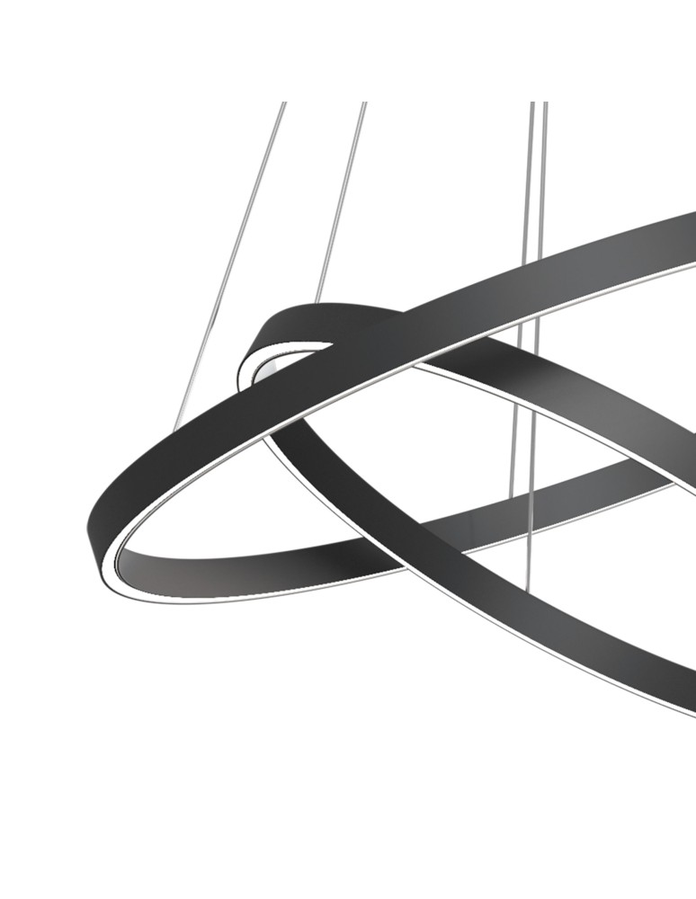 Pendant lamps circles - Maytoni Rim Pendant LED 88.2W 3819K 2748lm Black MOD058PL-L74B4K - product kolory-swiatla.pl 4