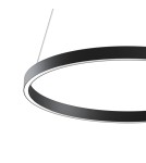 Pendant lamps circles - Maytoni Rim Pendant LED 38W 3732K 1283lm Black MOD058PL-L32B4K. - product 3