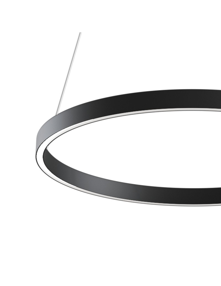Pendant lamps circles - Maytoni Rim Pendant LED 38W 3732K 1283lm Black MOD058PL-L32B4K. - product kolory-swiatla.pl 3