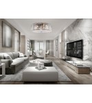 Glamour pendant lamps - Maytoni Recinto Ceiling E27 6x60W Chrome MOD080CL-06CH - product 3