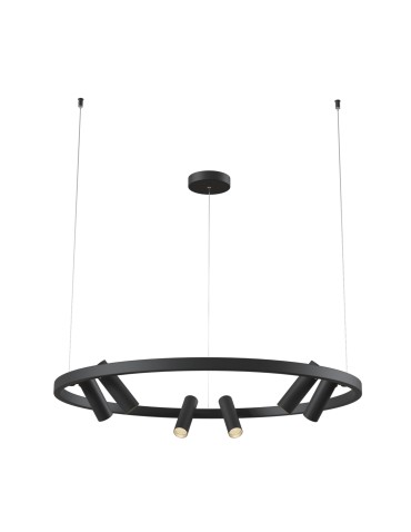 Maytoni Satellite LED 42W 3000K 3800lm pendant MOD102PL-L42B black