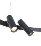 LED pendant lamps - Maytoni Satellite LED 42W 3000K 3800lm pendant MOD102PL-L42B black - product 2