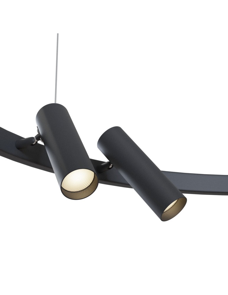 LED pendant lamps - Maytoni Satellite LED 42W 3000K 3800lm pendant MOD102PL-L42B black - product kolory-swiatla.pl 2