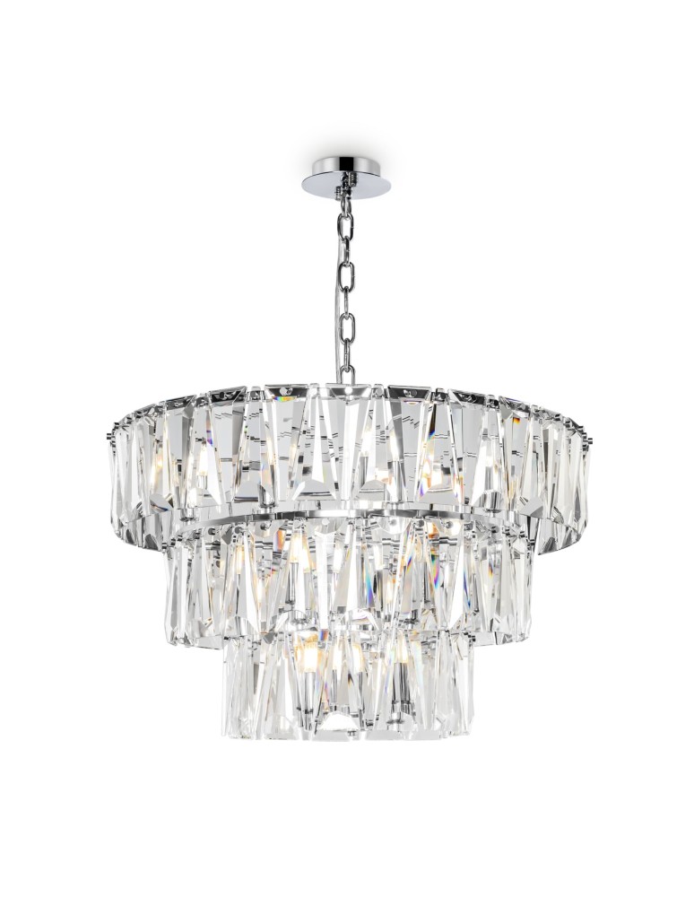 Pendant lamps - Maytoni Puntes Pendant E14 18x40W Chrome MOD043PL-18CH - product kolory-swiatla.pl 1