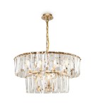Glamour chandeliers - Maytoni Puntes Pendant E14 12x40W Pink Gold MOD043PL-12G - product 1