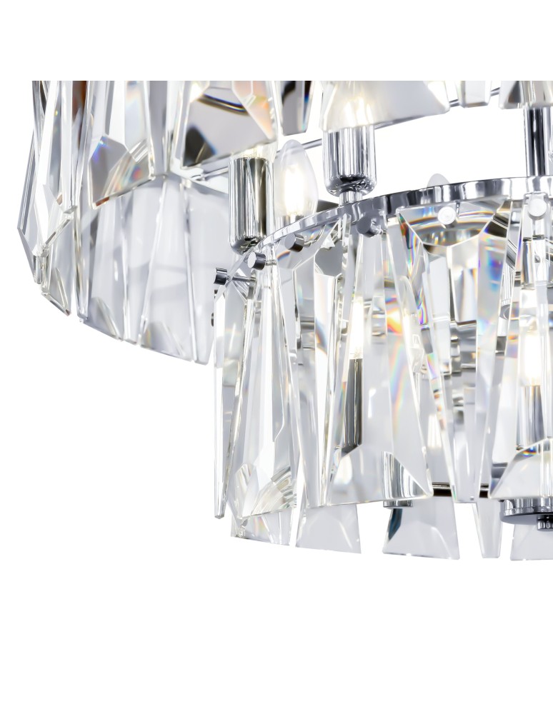 Glamour chandeliers - Maytoni Puntes Pendant E14 12x40W Chrome MOD043PL-12CH - product kolory-swiatla.pl 3