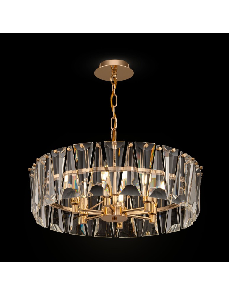 Glamour chandeliers - Maytoni Puntes Pendant E14 6x60W Pink Gold MOD043PL-06G - product kolory-swiatla.pl 2