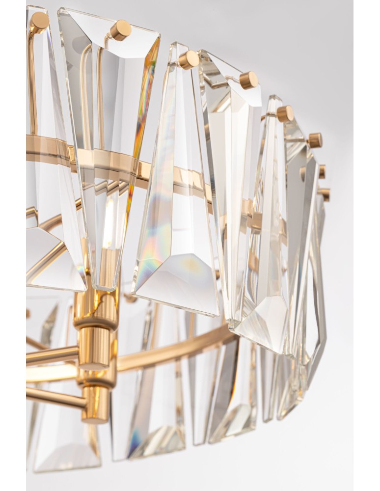 Glamour chandeliers - Maytoni Puntes Pendant E14 6x60W Pink Gold MOD043PL-06G - product kolory-swiatla.pl 3