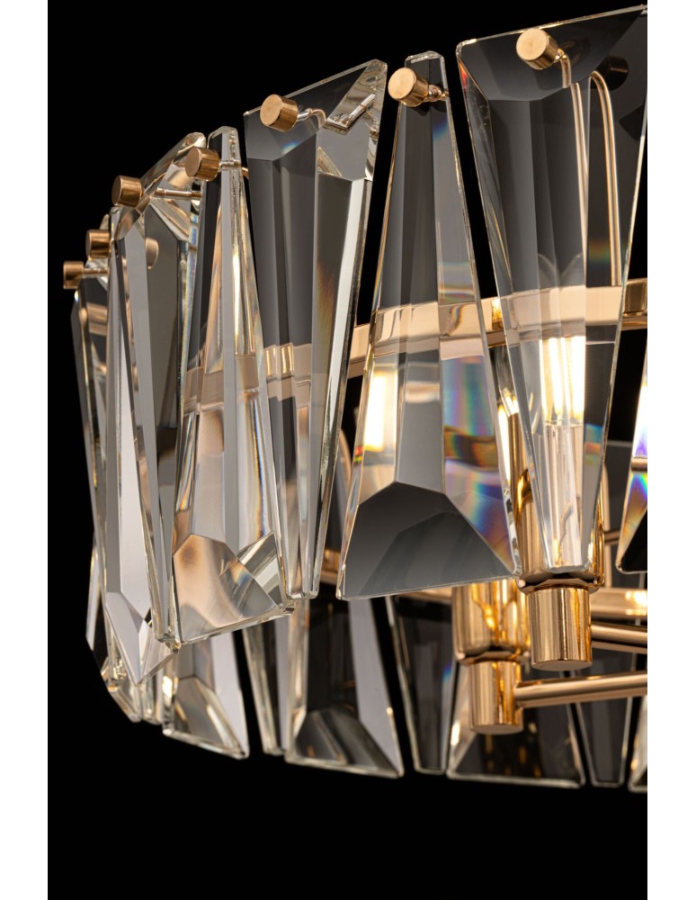 Glamour chandeliers - Maytoni Puntes Pendant E14 6x60W Pink Gold MOD043PL-06G - product kolory-swiatla.pl 4