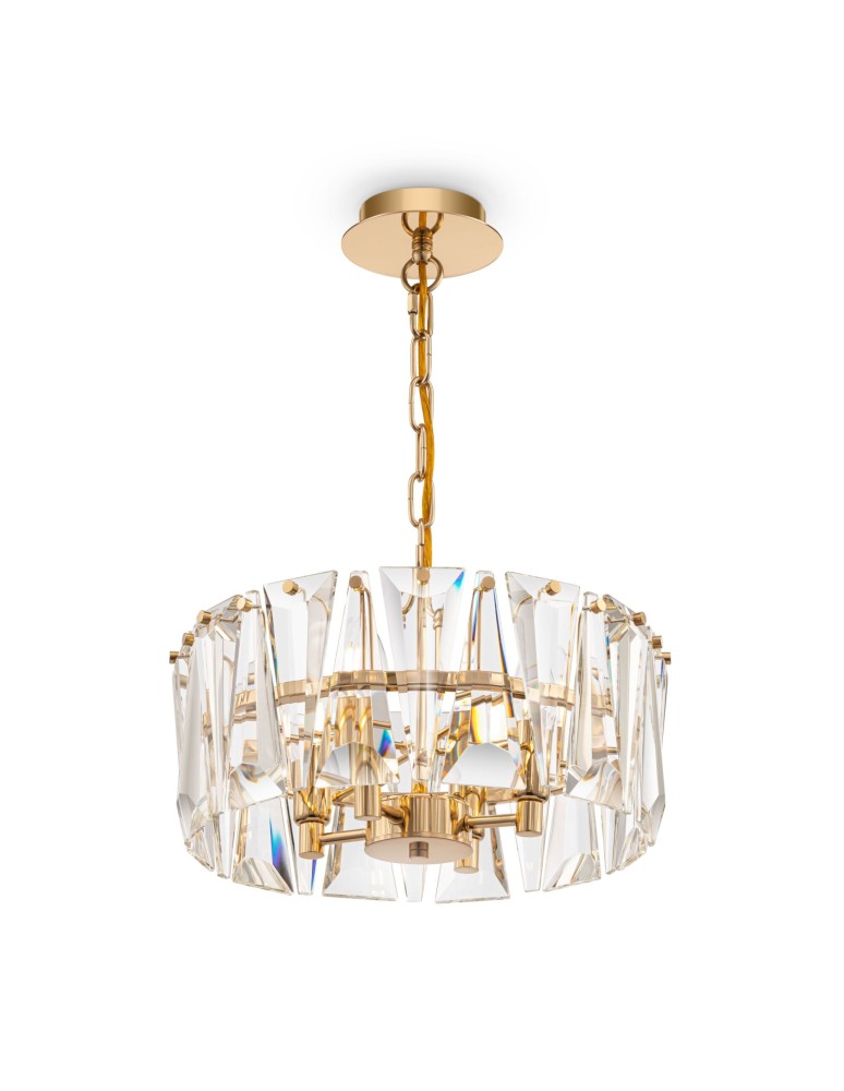 Glamour chandeliers - Maytoni Puntes Pendant E14 4x60W Pink Gold MOD043PL-04G - product kolory-swiatla.pl 1