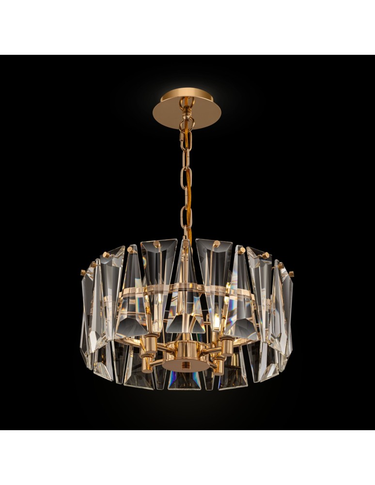 Glamour chandeliers - Maytoni Puntes Pendant E14 4x60W Pink Gold MOD043PL-04G - product kolory-swiatla.pl 2