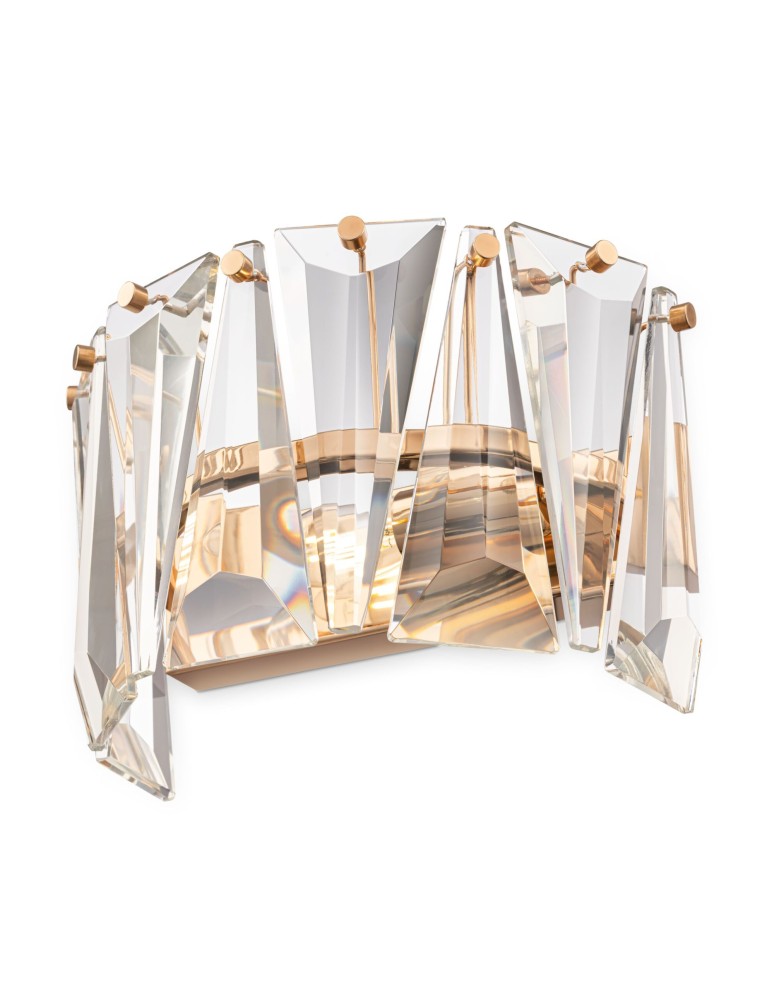 Glamour wall lamps - Maytoni Puntes Wall Mounted E14 1x60W Pink Gold MOD043WL-01G - product kolory-swiatla.pl 1