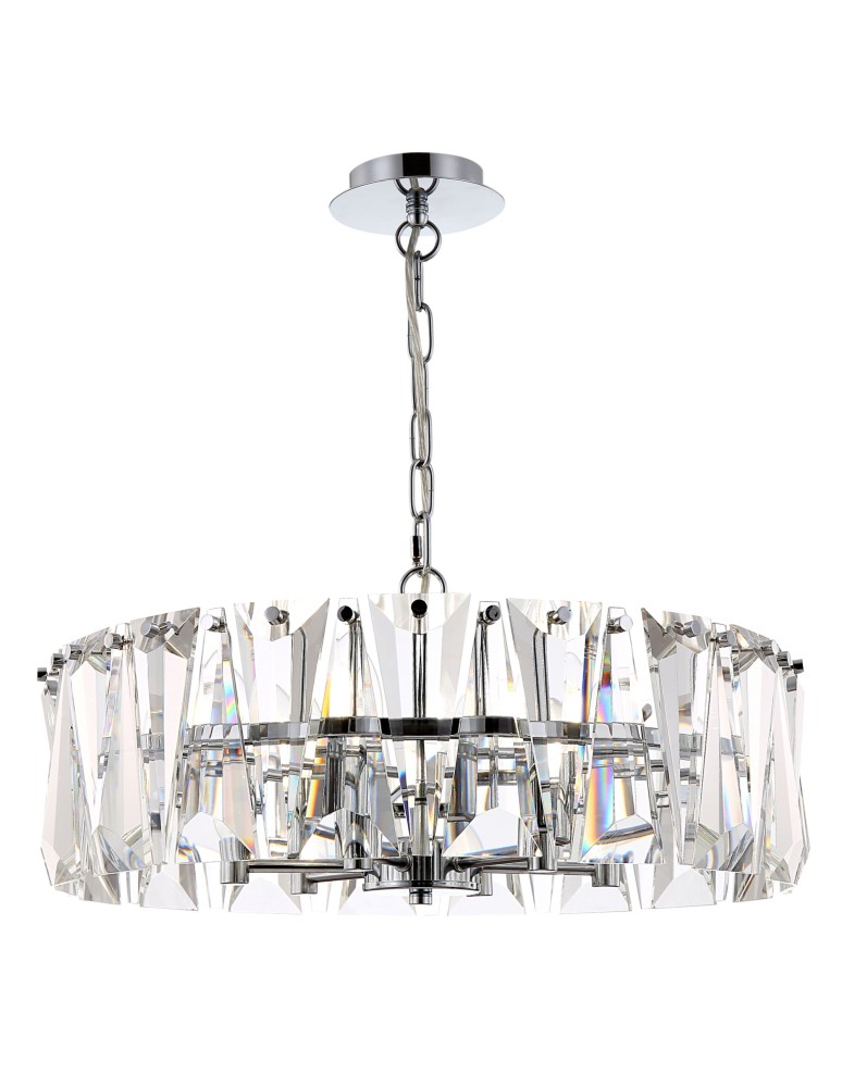 Glamour chandeliers - Maytoni Puntes 6xE14 60W pendant MOD043PL-06CH chrome - product kolory-swiatla.pl 1