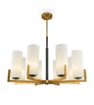 Modern chandeliers - Maytoni Fortano Chandelier E27 8x40W Brass MOD089PL-08BS - product 1