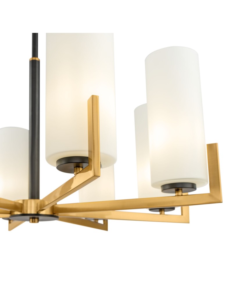 Modern chandeliers - Maytoni Fortano Chandelier E27 8x40W Brass MOD089PL-08BS - product kolory-swiatla.pl 4