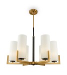 Modern chandeliers - Maytoni Fortano Chandelier E27 6x40W Brass MOD089PL-06BS - product 1