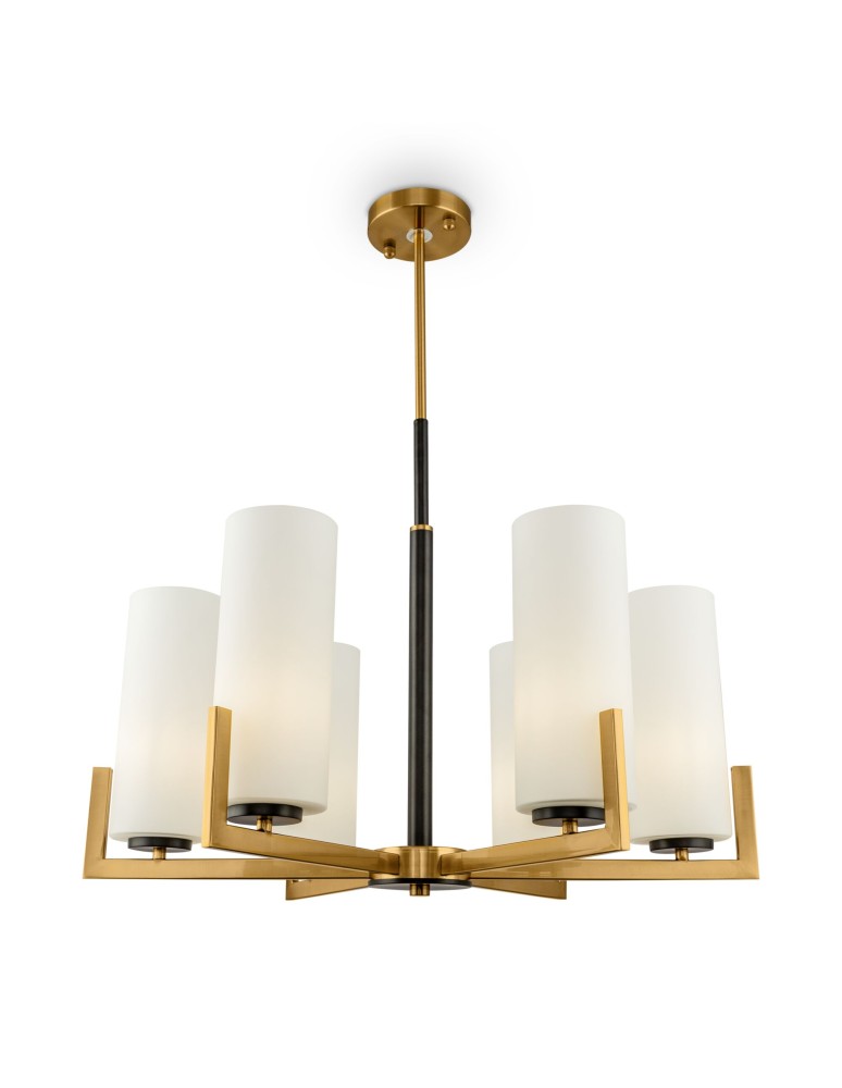 Modern chandeliers - Maytoni Fortano Chandelier E27 6x40W Brass MOD089PL-06BS - product kolory-swiatla.pl 1