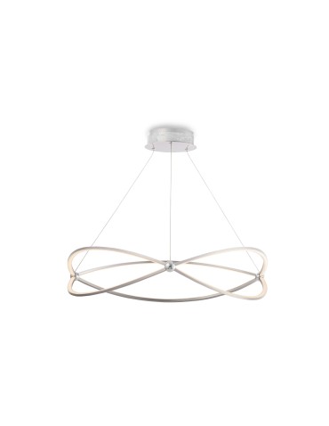 Maytoni Weave Wisząca LED 55.8W 3000K 3400lm Nikiel  MOD062PL-L56CH3K