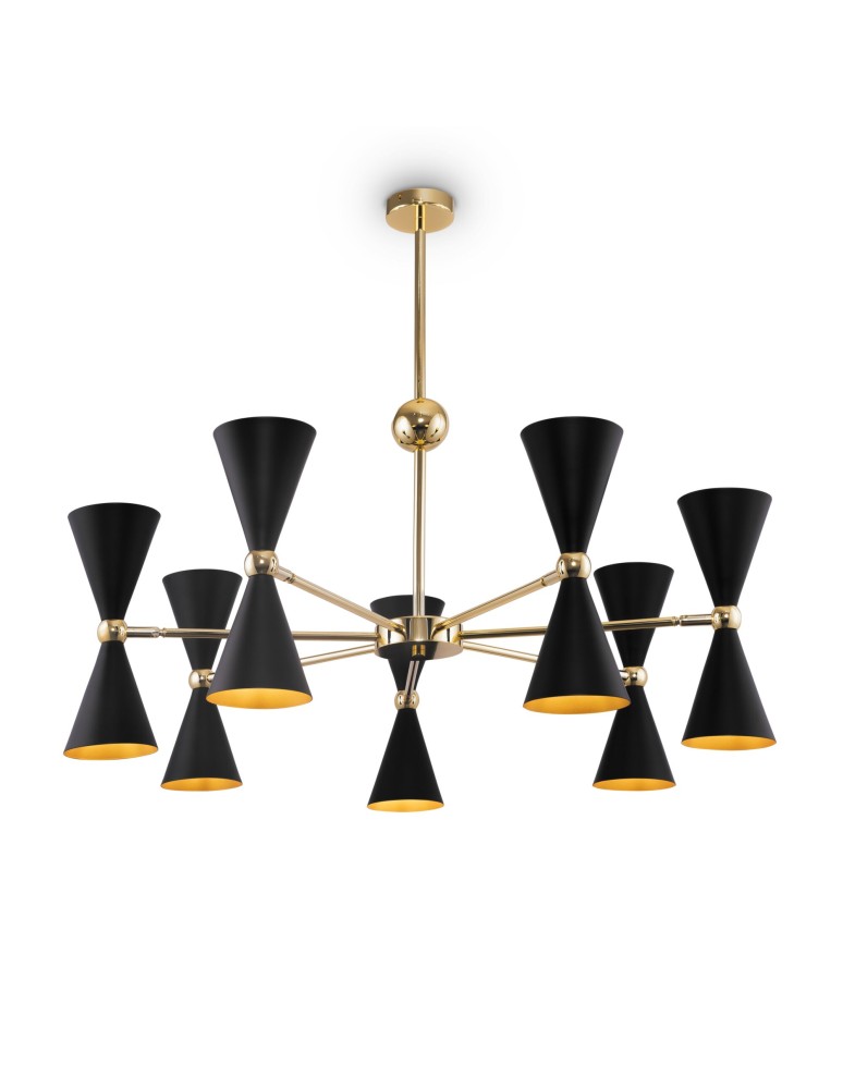 Modern chandeliers - Maytoni Vesper Pendant E14 14x40W Black Gold MOD108PL-14GB - product kolory-swiatla.pl 1
