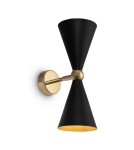 Wall lamps - Maytoni Vesper Wall E14 2x40W Black Gold MOD108WL-02GB - product 1