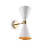 Wall lamps - Maytoni Vesper Wall Mounted E14 2x40W White Gold MOD108WL-02WG - product 1