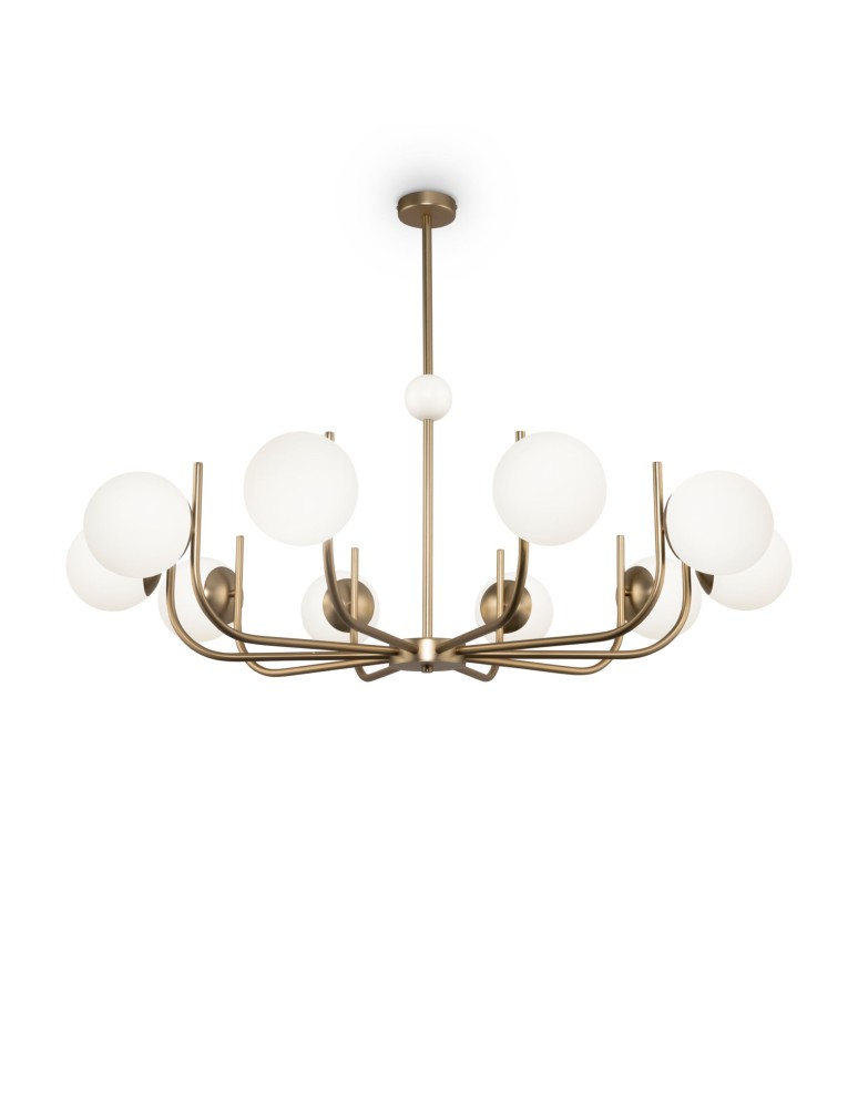 Modern chandeliers - Maytoni Rendez-vous Pendant E14 10x40W Brass MOD109PL-10BS - product kolory-swiatla.pl 1