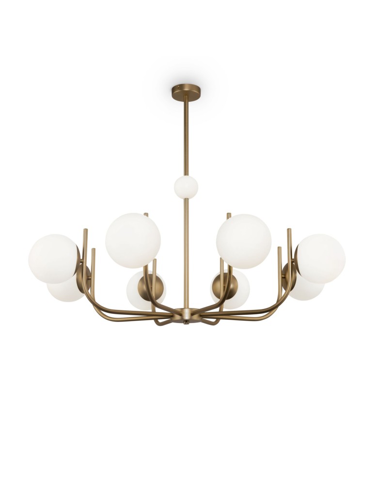 Modern chandeliers - Maytoni Rendez-vous Pendant E14 8x40W Brass MOD109PL-08BS - product kolory-swiatla.pl 1
