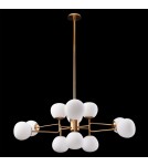 Pendant lamps spheres - Maytoni Erich 12xE14 40W chandelier MOD221-PL-12-G brass - product 2