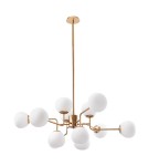 Pendant lamps spheres - Maytoni Erich 12xE14 40W chandelier MOD221-PL-12-G brass - product 3