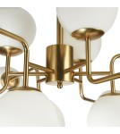 Pendant lamps spheres - Maytoni Erich 12xE14 40W chandelier MOD221-PL-12-G brass - product 4