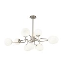 Pendant lamps spheres - Maytoni Erich 12xE14 40W chandelier MOD221-PL-12-N nickel - product 1