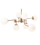 Pendant lamps spheres - Maytoni Erich 8xE14 40W chandelier MOD221-PL-08-G brass - product 1