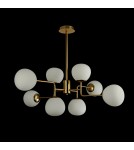 Pendant lamps spheres - Maytoni Erich 8xE14 40W chandelier MOD221-PL-08-G brass - product 4