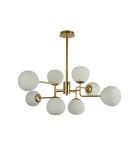 Pendant lamps spheres - Maytoni Erich 8xE14 40W chandelier MOD221-PL-08-G brass - product 5