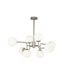 Pendant lamps spheres - Maytoni Erich 8xE14 40W pendant MOD221-PL-08-N nickel - product 1