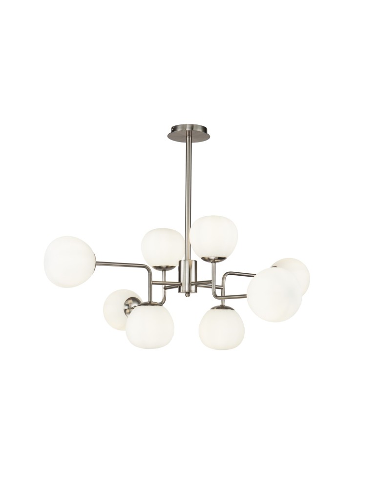 Pendant lamps spheres - Maytoni Erich 8xE14 40W pendant MOD221-PL-08-N nickel - product kolory-swiatla.pl 1