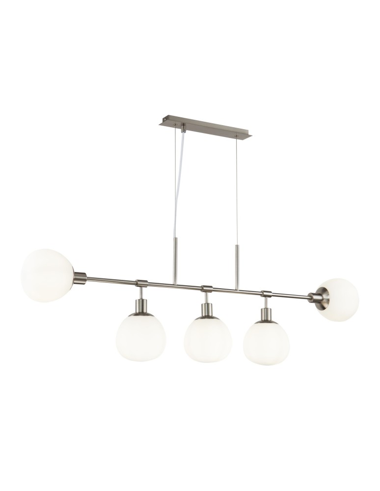 Pendant lamps spheres - Maytoni Erich 5xE14 40W pendant MOD221-PL-05-N nickel - product kolory-swiatla.pl 1