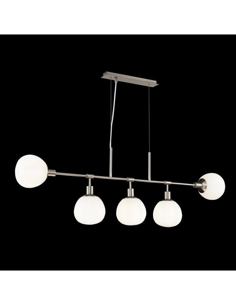 Pendant lamps spheres - Maytoni Erich 5xE14 40W pendant MOD221-PL-05-N nickel - product kolory-swiatla.pl 2