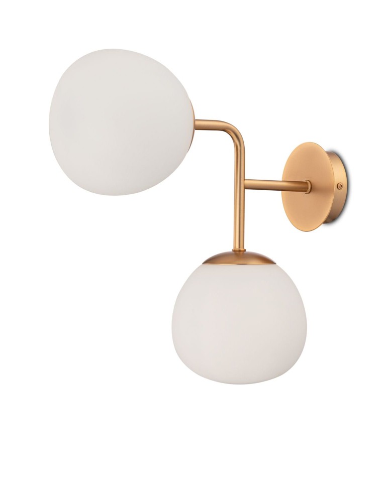 Wall lamps spheres - Maytoni Erich 2xE14 40W wall lamp MOD221-WL-02-G brass - product kolory-swiatla.pl 1
