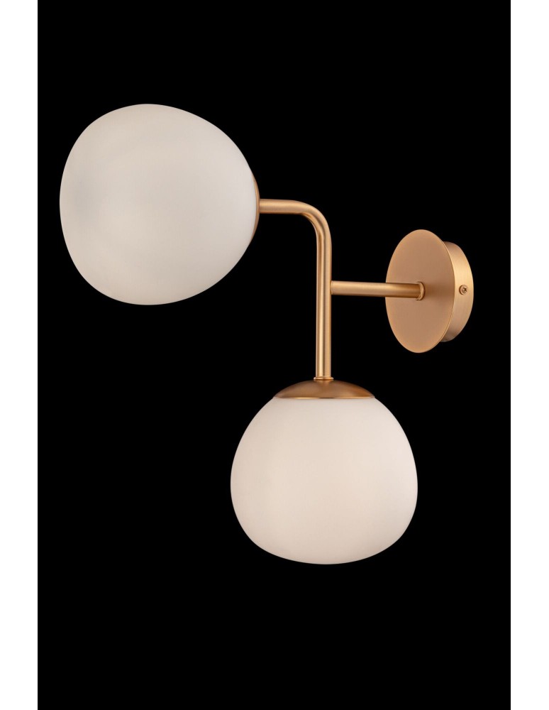 Wall lamps spheres - Maytoni Erich 2xE14 40W wall lamp MOD221-WL-02-G brass - product kolory-swiatla.pl 2