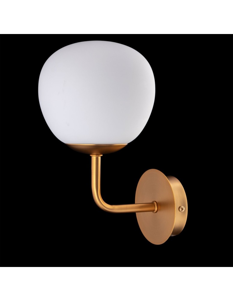 Wall lamps spheres - Maytoni Erich 1xE14 40W wall lamp MOD221-WL-01-G brass - product kolory-swiatla.pl 3