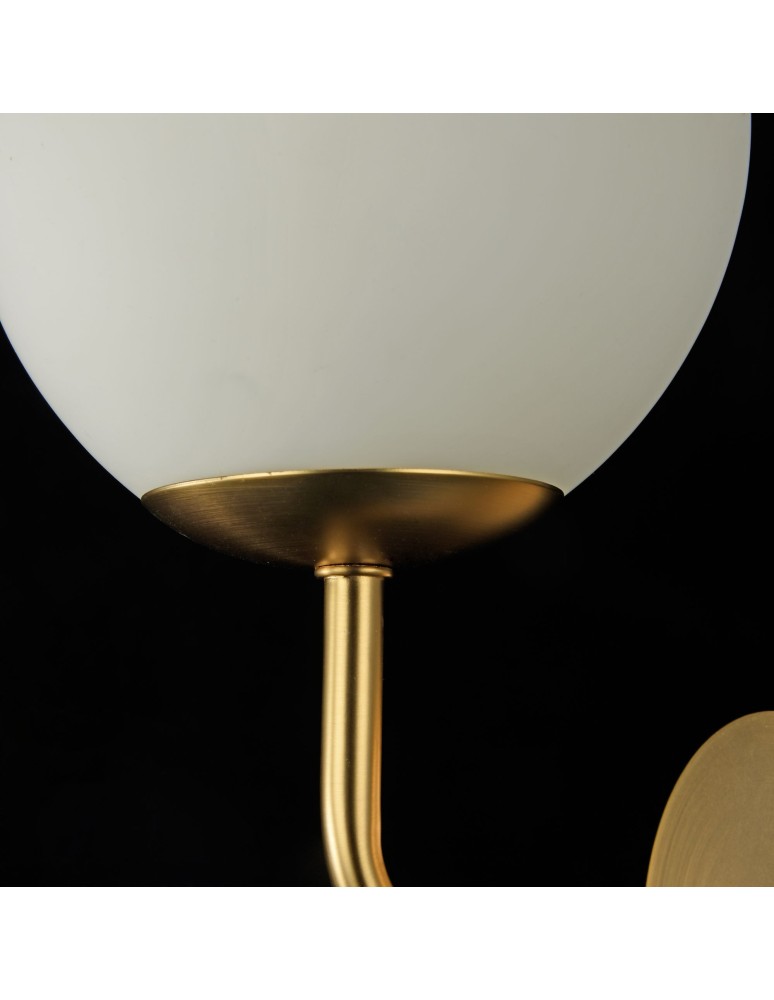 Wall lamps spheres - Maytoni Erich 1xE14 40W wall lamp MOD221-WL-01-G brass - product kolory-swiatla.pl 6