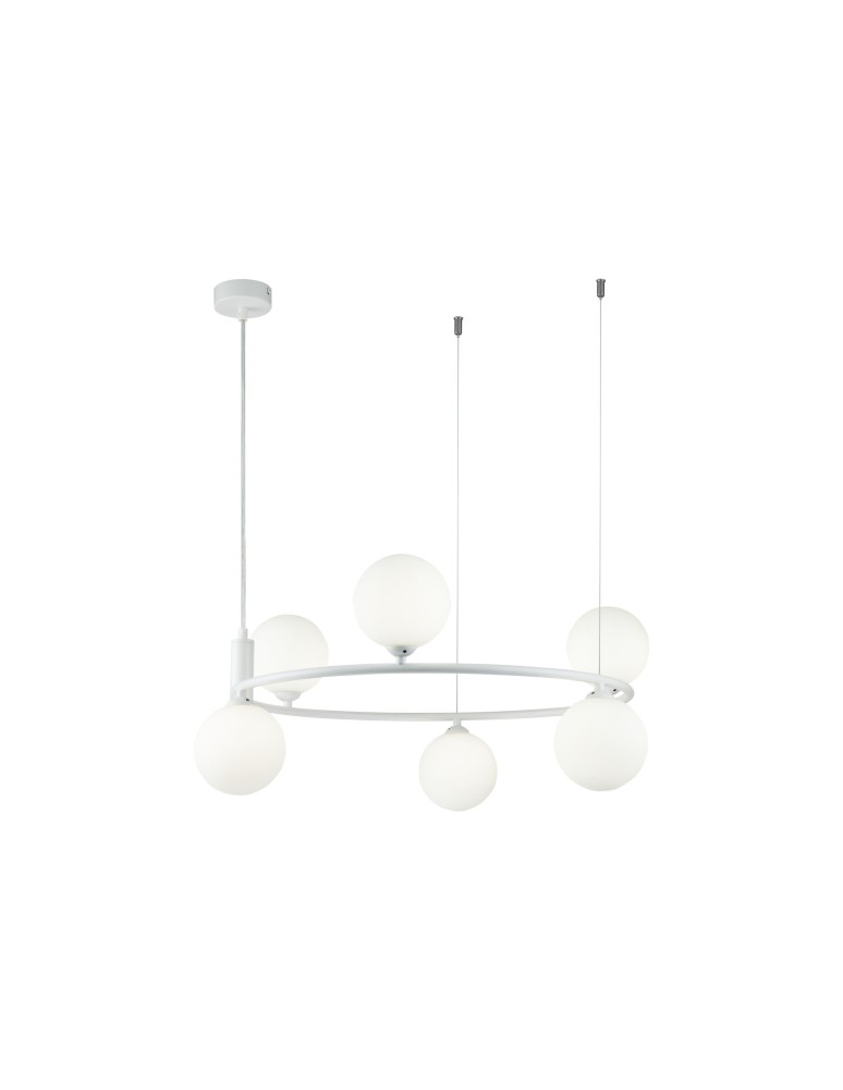 Pendant lamps - Maytoni Ring 6xG9 25W pendant MOD013PL-06W white - product kolory-swiatla.pl 1