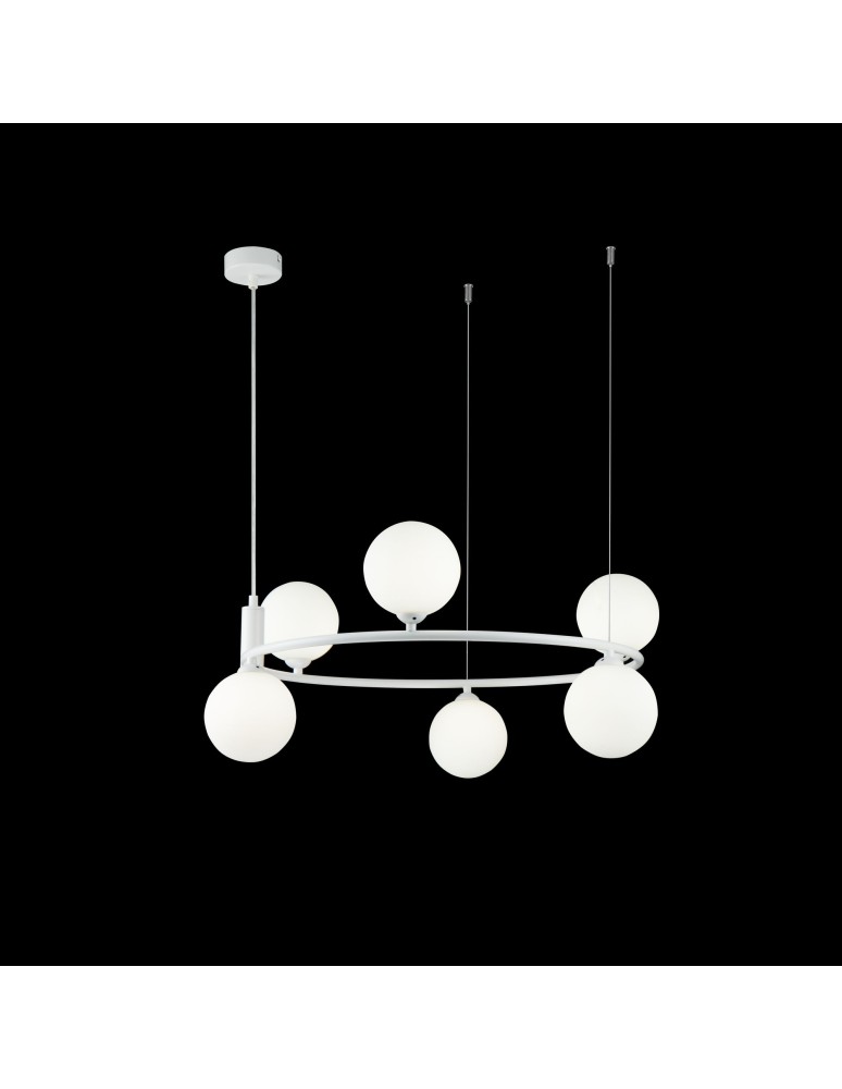 Pendant lamps - Maytoni Ring 6xG9 25W pendant MOD013PL-06W white - product kolory-swiatla.pl 2