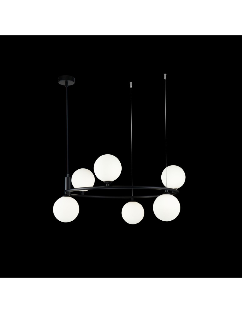 Pendant lamps - Maytoni Ring 6xG9 25W pendant MOD013PL-06B black - product kolory-swiatla.pl 2