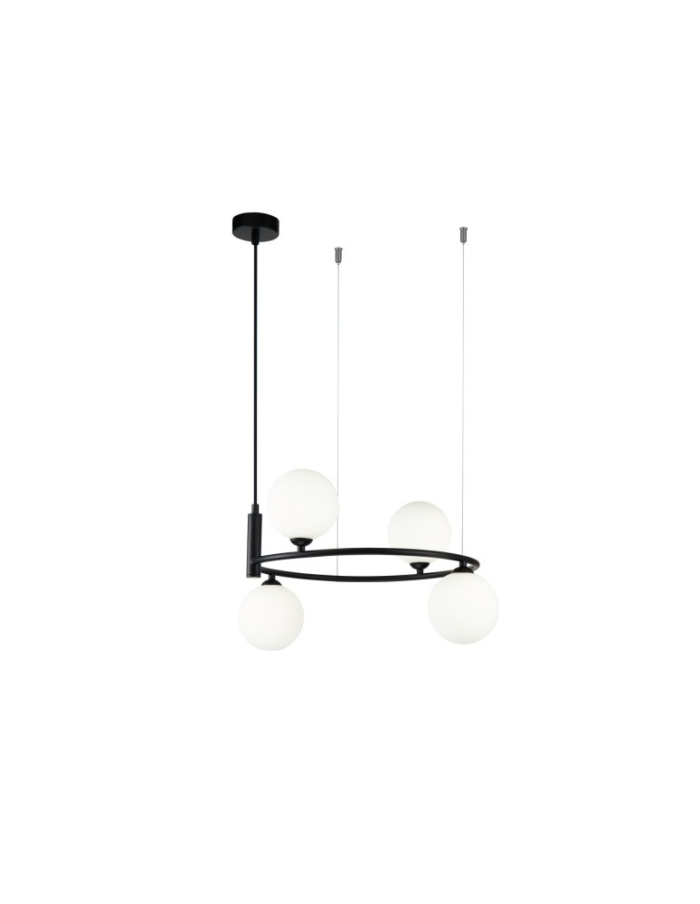 Pendant lamps - Maytoni Ring 4xG9 25W pendant MOD013PL-04B black - product kolory-swiatla.pl 1