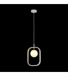 Pendant lamps - Maytoni Avola 1xG9 40W pendant MOD431-PL-01-WG white and gold - product 2